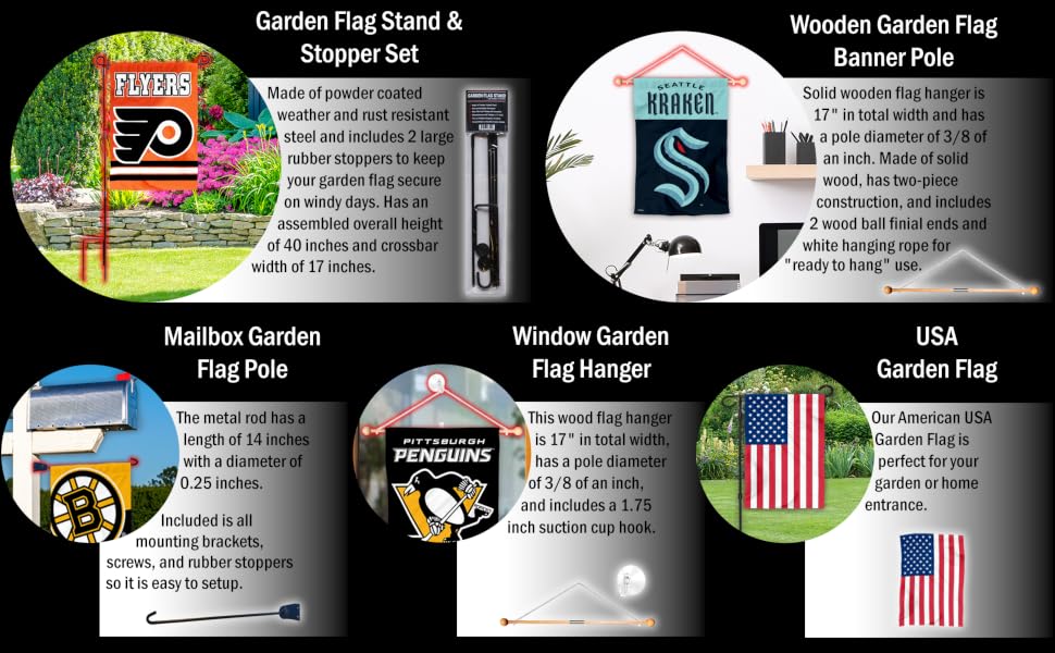 NHL Garden Flag Accessories
