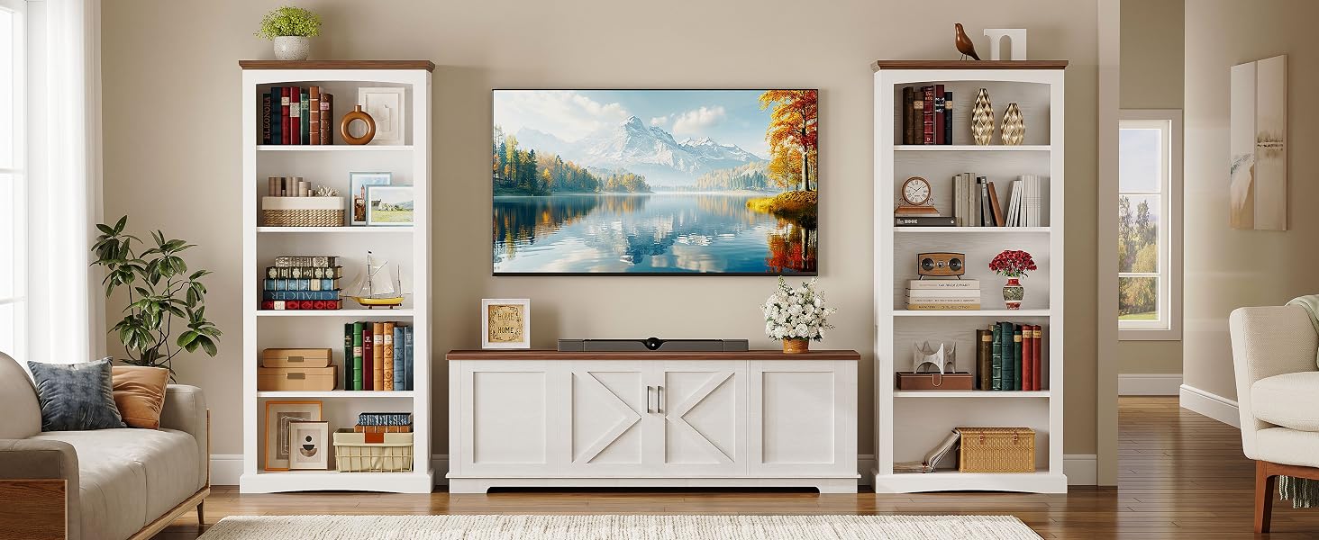 white bookshelf tall