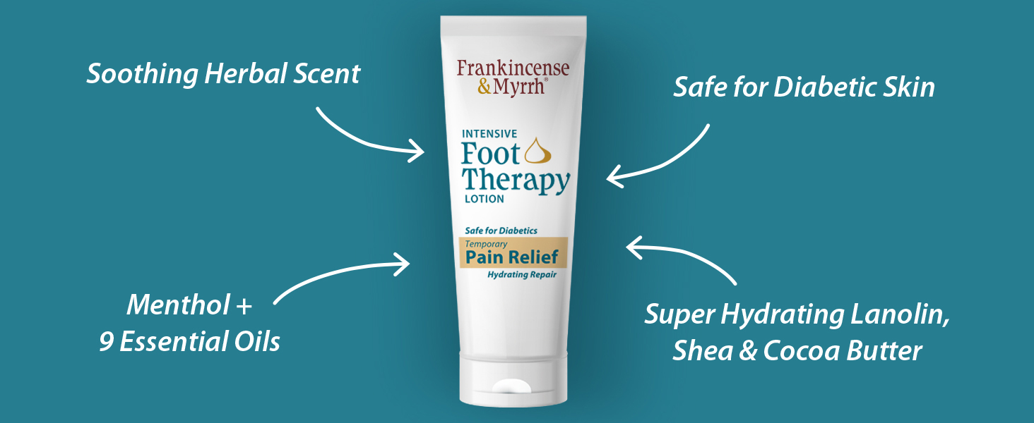 frankincense &amp;amp; myrrh intensive foot therapy lotion