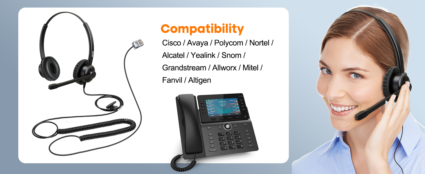 landline phone headset 609
