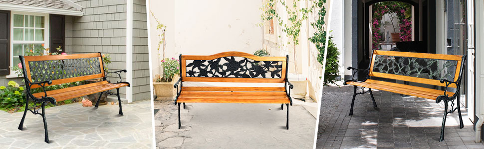 outdoor bench