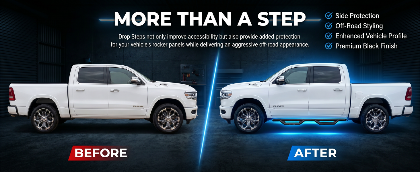 APS iArmor Drop Step Running Boards
