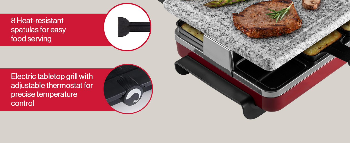 controller griddler granite red warming everyday stainless steel appliances heating blacktop