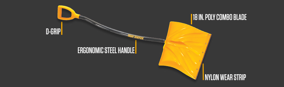 true temper, snow shovel, ergonomic snow shovel