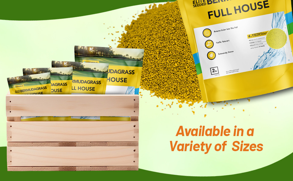 Full House Bermuda Grass Seed For Lawns &amp;amp; Parks