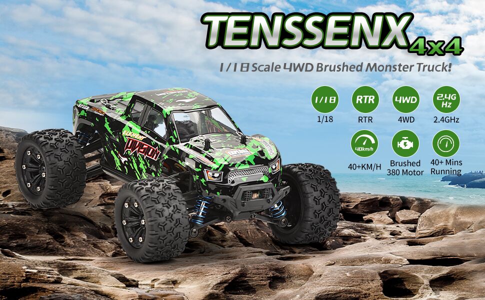 1/18 SCALE 4WD BRUSHED MOTOR TRUCK