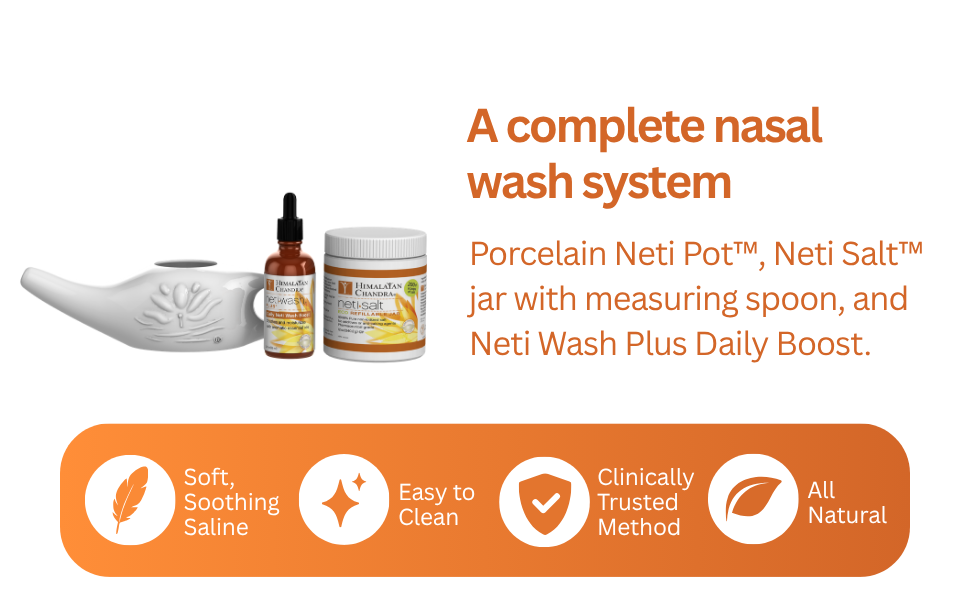 Neti wash plus and neti salt jar