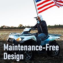 Maintenance-Free Design Chrome Battery