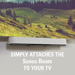 sonos beam soundbar sound bar mount tv full motion mounting sonosbeam sanus sonos sanusmount tv bar