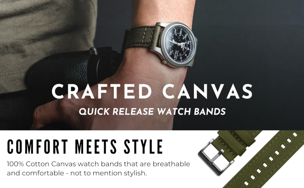 canvas watch band