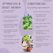 Boosts growth by solving soil problems