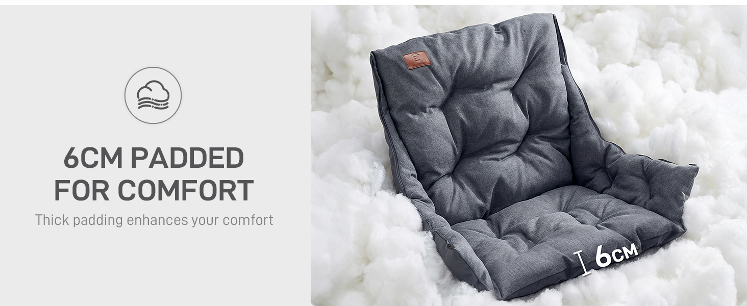 2 in 1 Camping Chair with Detachable Cushion