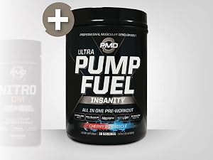 PMD Sports Nitro CM Nitric Oxide Booster with PMD Sports Pump Fuel Pre-Workout