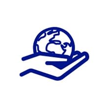 earth in hand icon