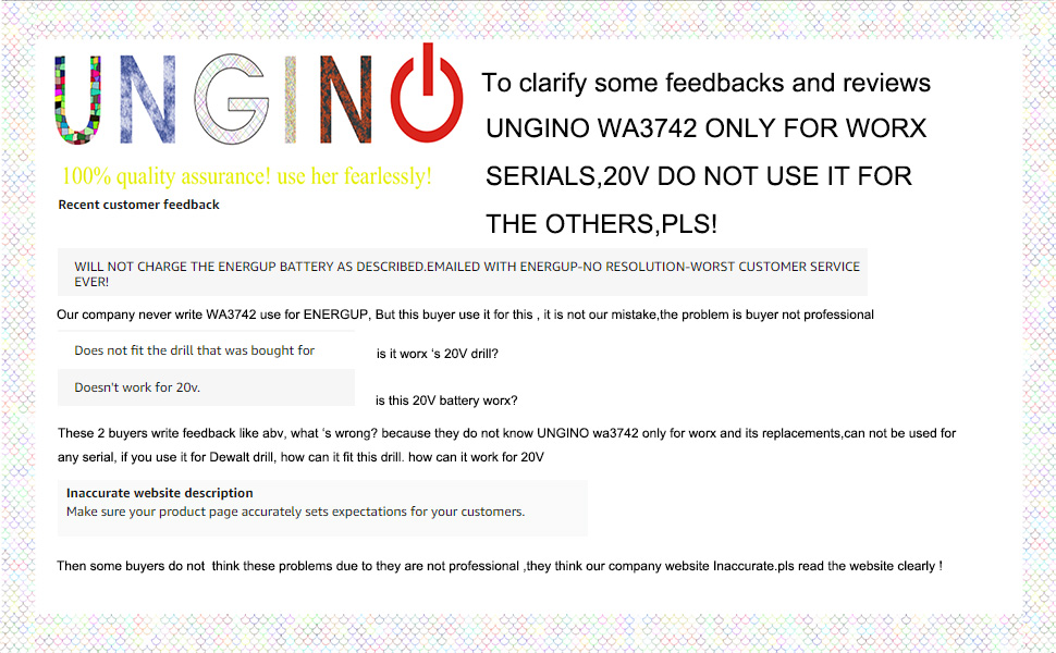 TO CLARIFY SOME FEEDBACKS AND REVIEWS