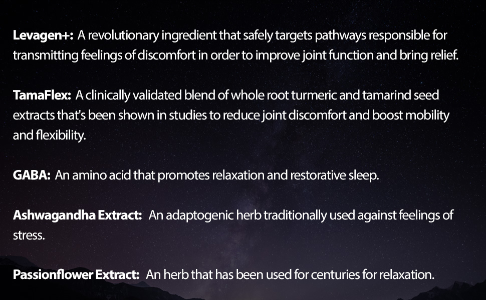 Instaflex Pm night time joint support benefits ingredients