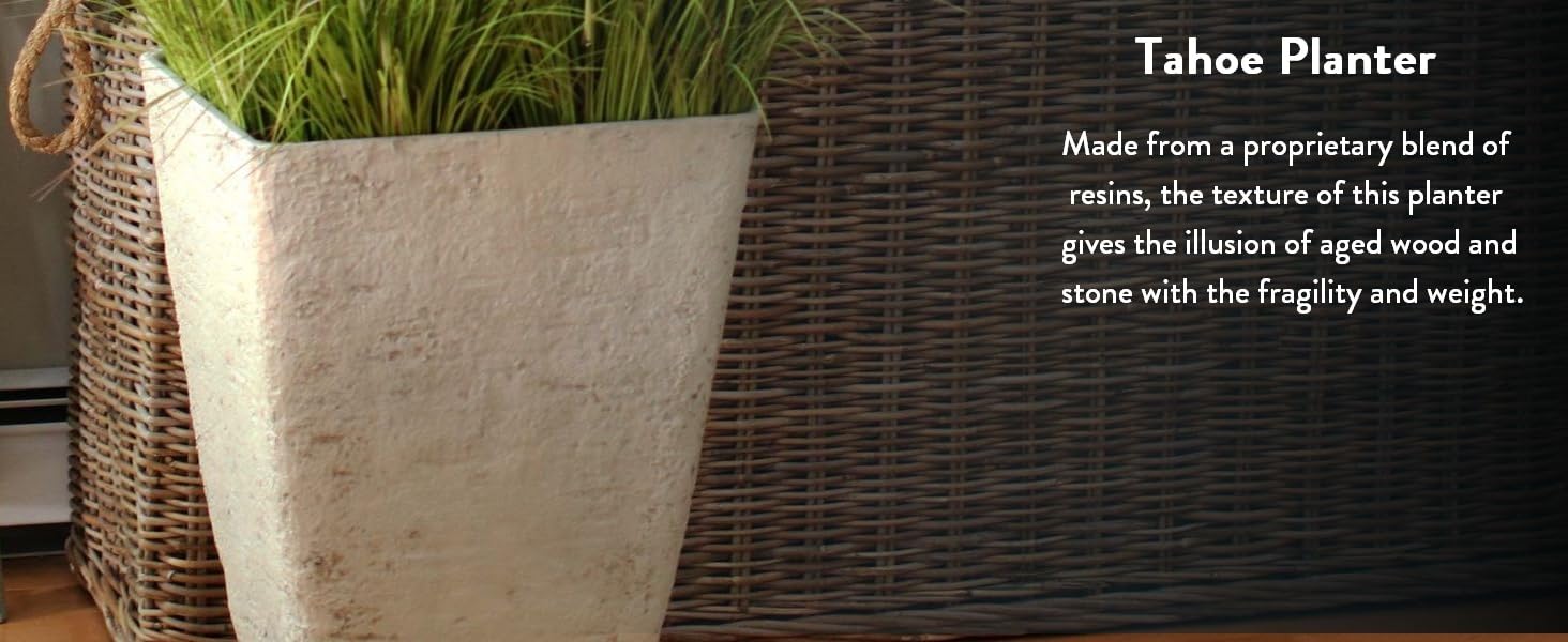 tall planter, rectangular planter; outdoor plant pot; patio; porch; large pot