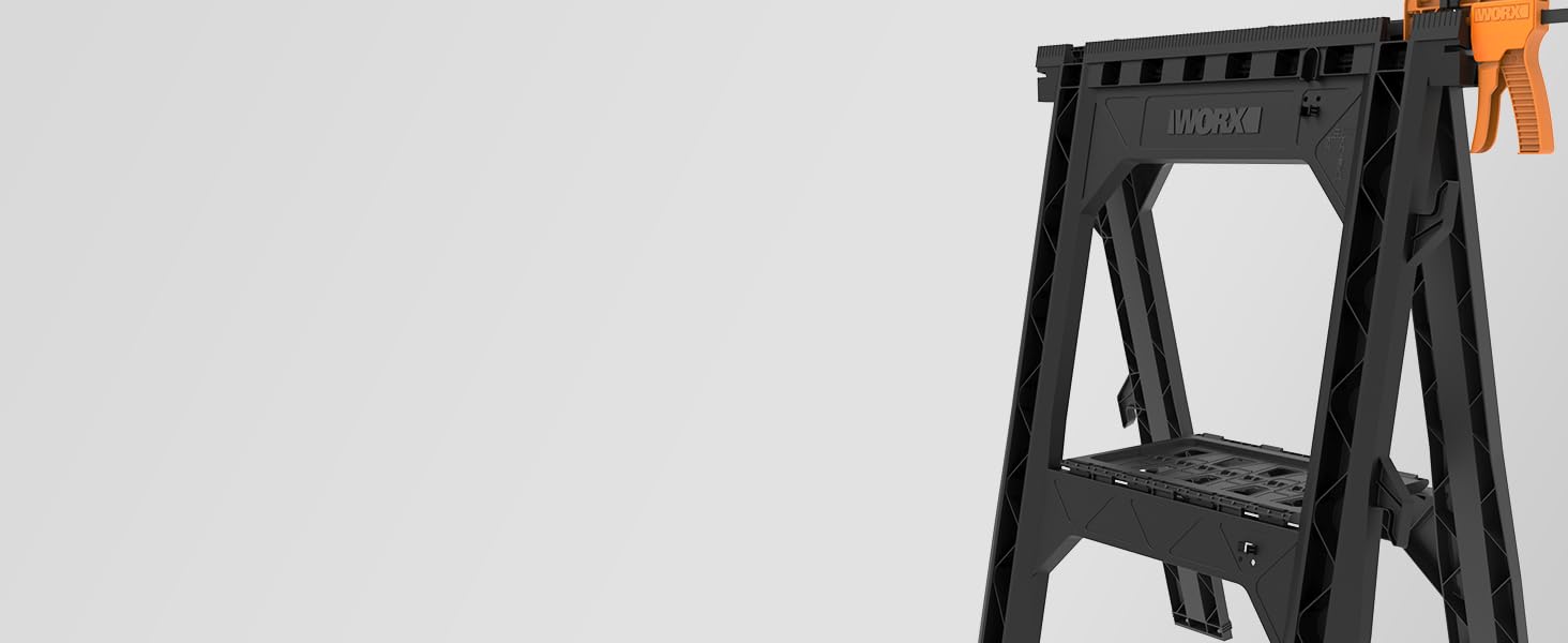 sawhorse, clamping sawhorse, folding sawhorse, best saw horses, plastic saw horses