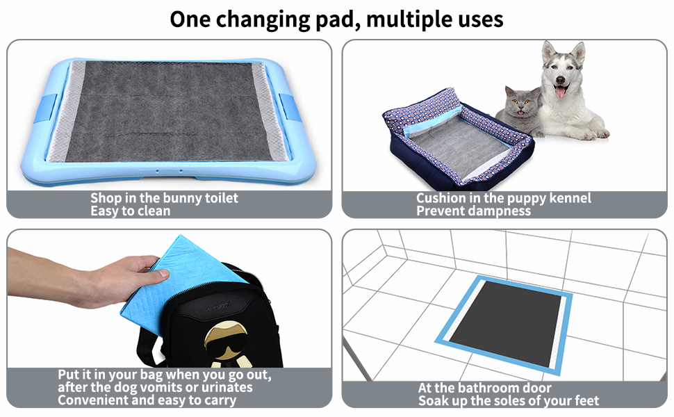Black Carbon Odor-Control Bunny Training Accessories