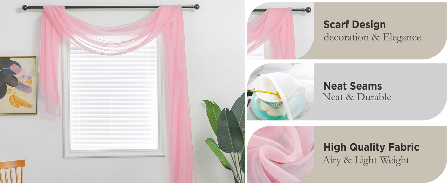 scarf curtains