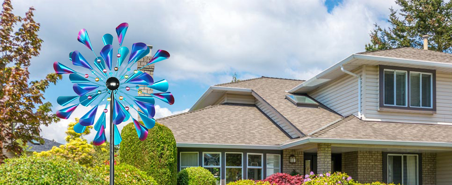 wind spinners outdoors