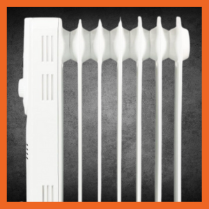 Comfort Zone portable radiator heater has a fully sealed 5-channel design so no need to refill oil