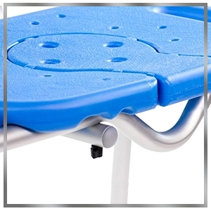 close up of seat insert that fills the cut-out area