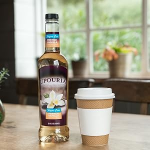 sugar free sweetener diet french vanilla caramel hot barista flavor