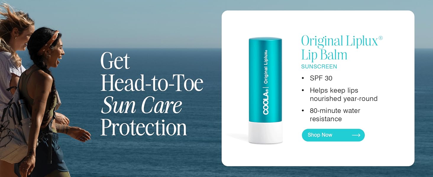 get head-to-toe sun care protection- Original liplux lip balm