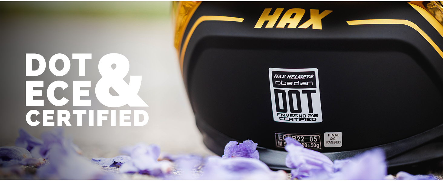 DOT ECE Certified HAX Helmet