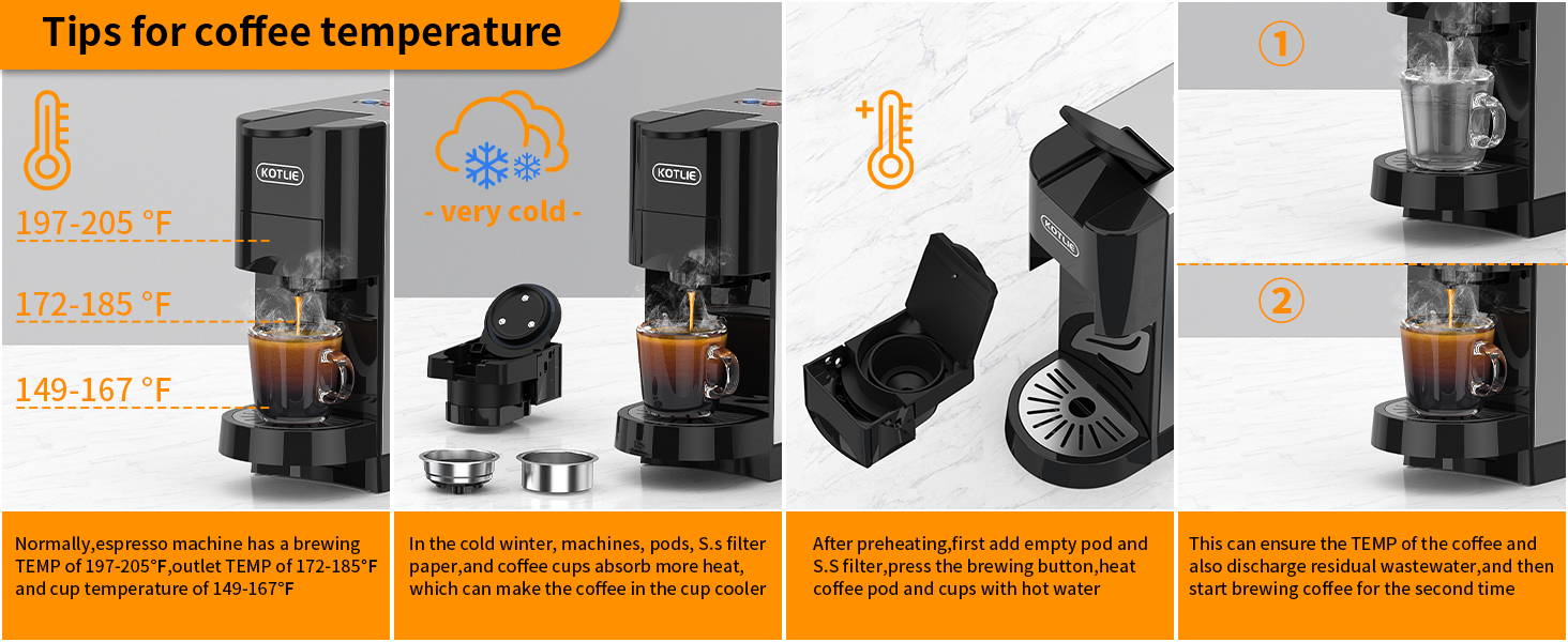 Tips for coffee temperature