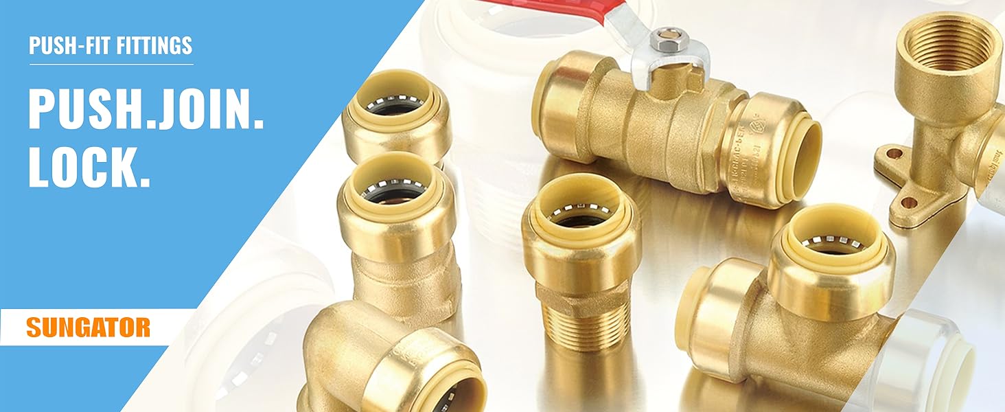 Pushfit fittings 1/2 inch; Pushfit Plumbing fittings 1/2; 1/2 pushfit fittings