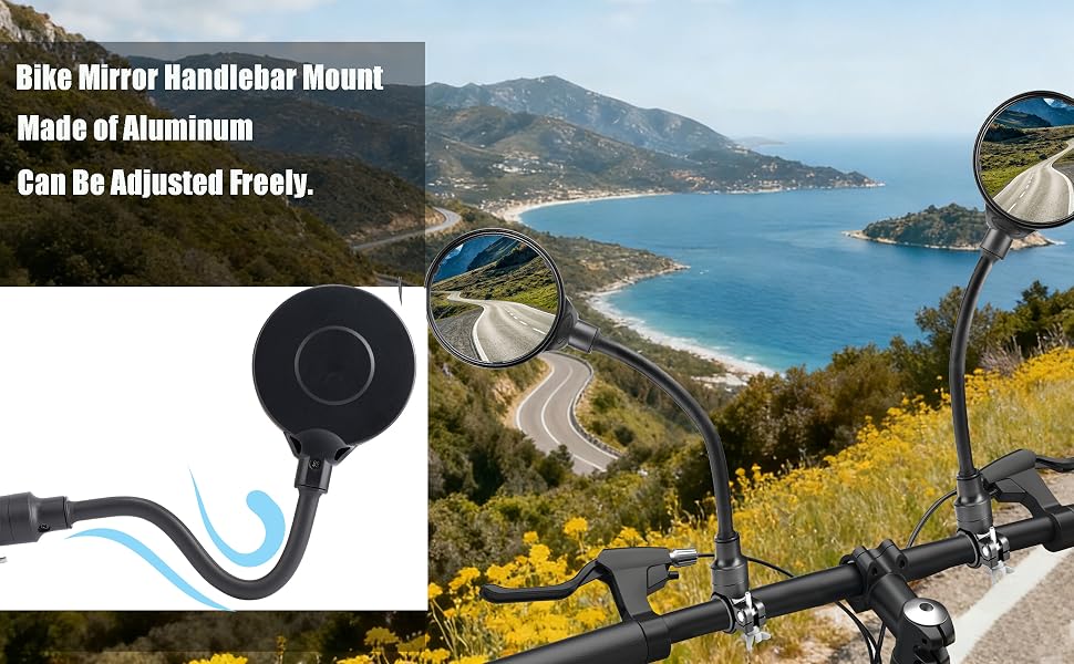 bike mirror handlebar mount