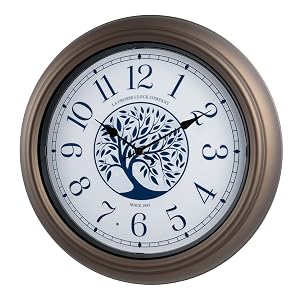 Lacrosse, la crosse, 403-3246BR, 18”, outdoor, analog time, clock, quartz time, weather, illuminate