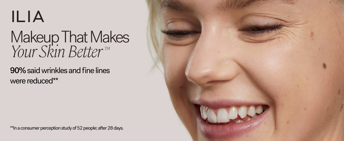 In a consumer study, Super Serum Skin Tint Users said wrinkles and fine lines were reduced.