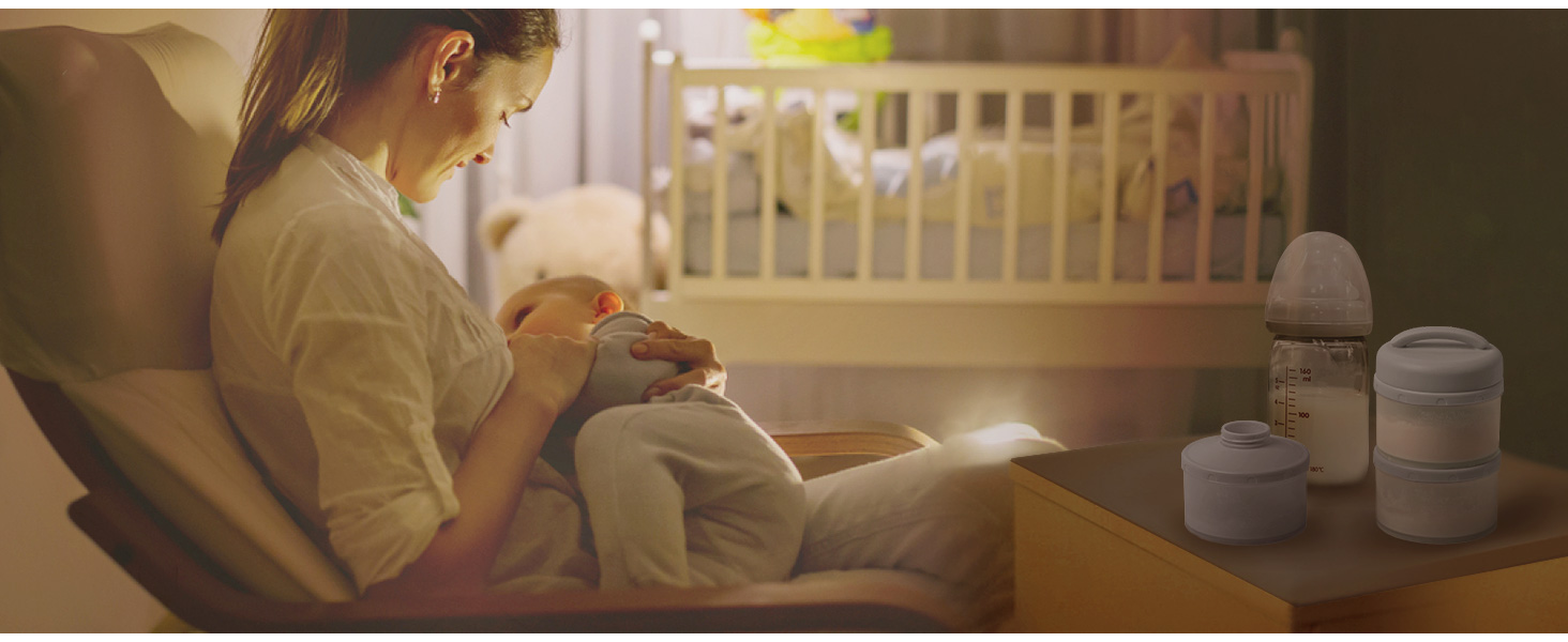 baby formula dispenser easy night time feeding no mess up convenient