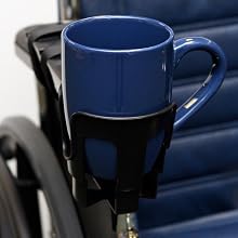 manual wheelchair cup holder