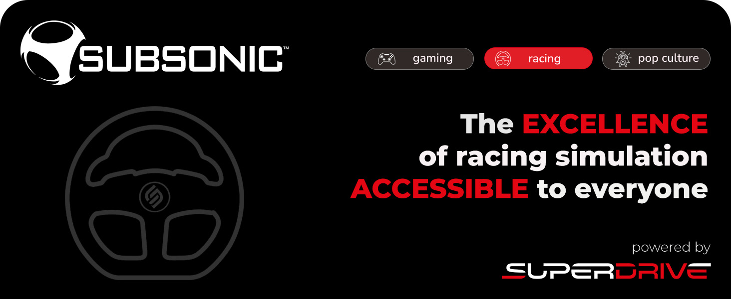 superdrive gaming racing wheel