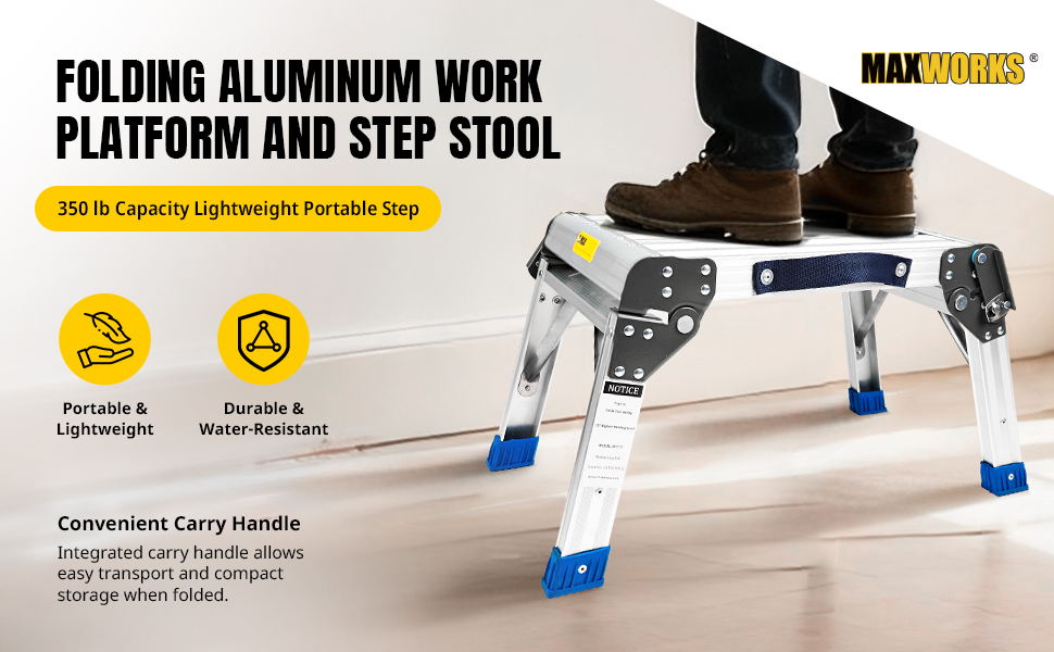 aluminum step stool folding step stool non-slip steel stool compact step stool portable step stool