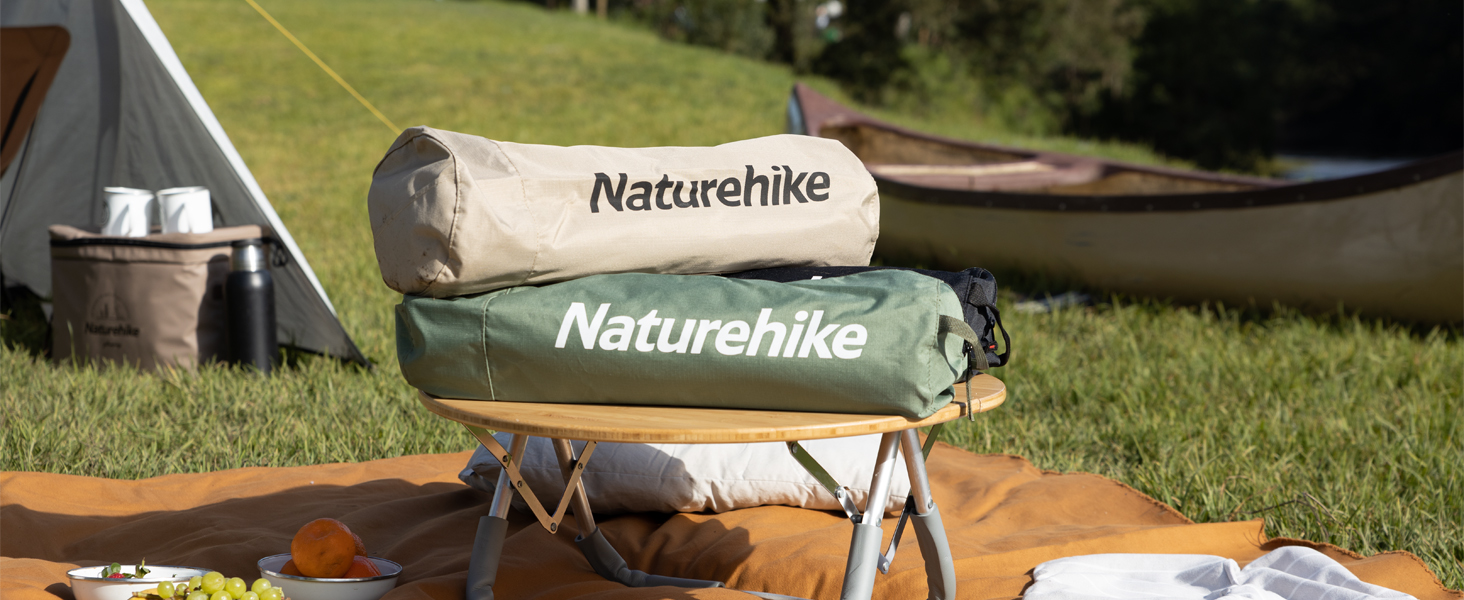 The folding size is 18" x 6.3". Our aluminum camp cot is space-saving, lightweight and easy to carry