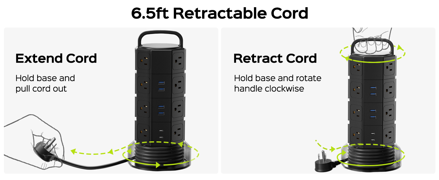 extension cord with multiple outlets