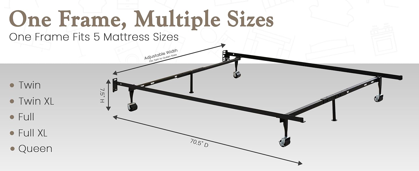 Adjustable Metal Bed Frame