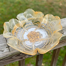TotalBoat TableTop Epoxy Resin Used to Make Yellow Resin Flower Bowl