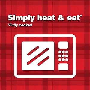 simply heat and eat, fully cooked