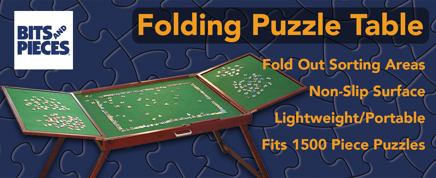 folding puzzle table with sorting wings