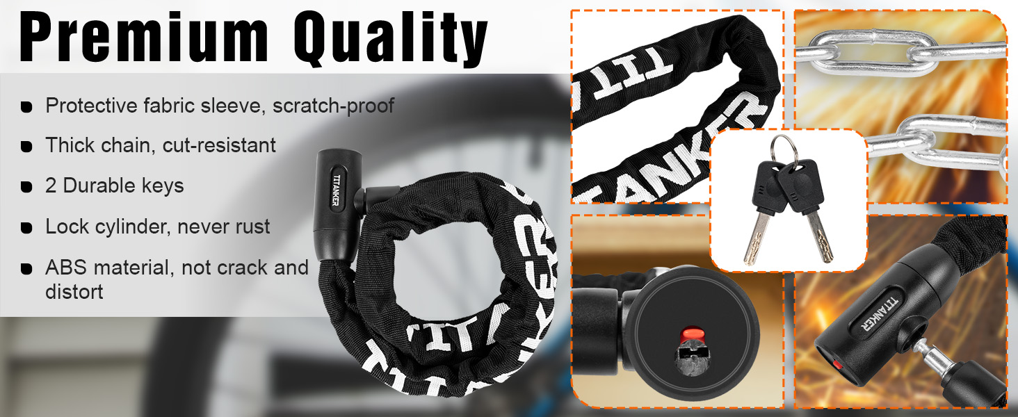 bike lock with key