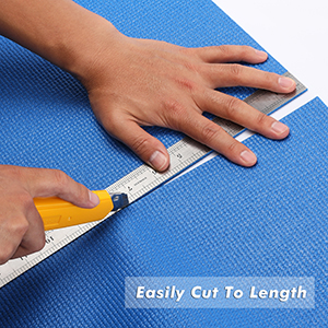 Easy measuring and cutting and can be easily cut with a pair of scissors or a razor