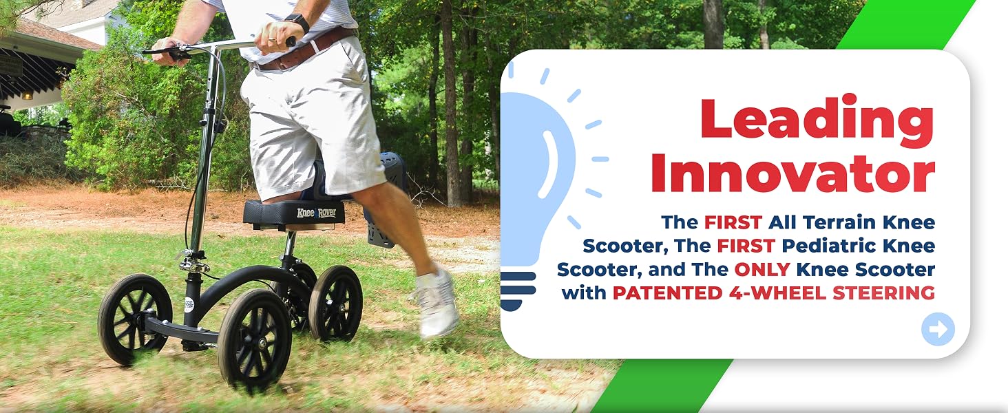 Leg scooter kneeling injury lightweight strong support light weight folding foldable compact design