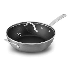 Calphalon Classic Nonstick 12-Inch Jumbo Fryer Pan with Cover - Hero Image