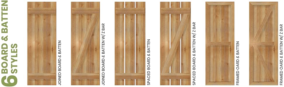 Rustic Shutter Styles